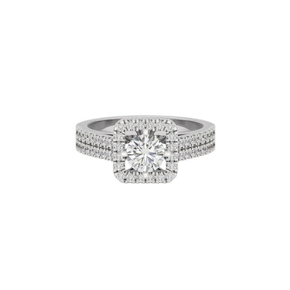 Captivating Cascade Diamond Ring 18 KT / White Gold / 22