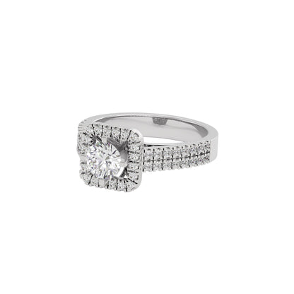 Captivating Cascade Diamond Ring 18 KT / White Gold / 22