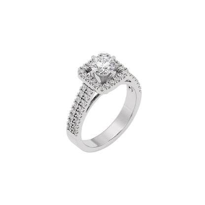 Captivating Cascade Diamond Ring 18 KT / White Gold / 22
