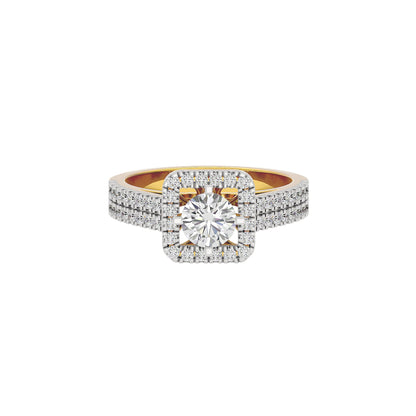 Captivating Cascade Diamond Ring 18 KT / Yellow Gold / 22