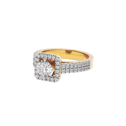 Captivating Cascade Diamond Ring 18 KT / Yellow Gold / 22