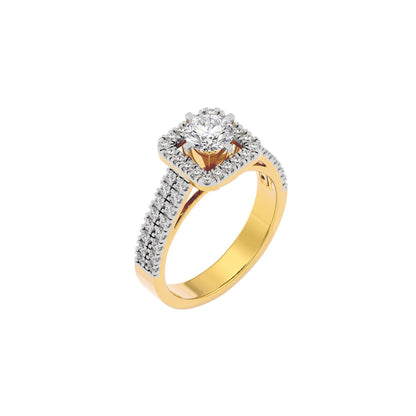 Captivating Cascade Diamond Ring 18 KT / Yellow Gold / 22