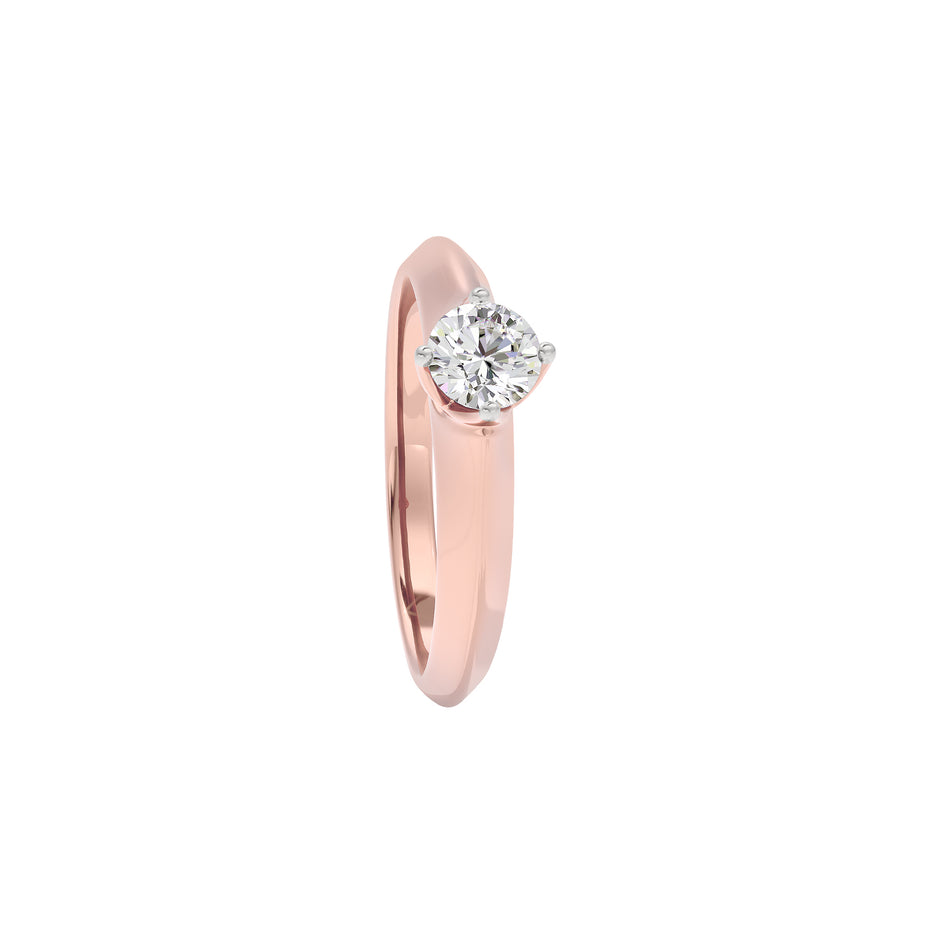 Twinkling Spark Diamond Ring 18 KT / Rose Gold / 22