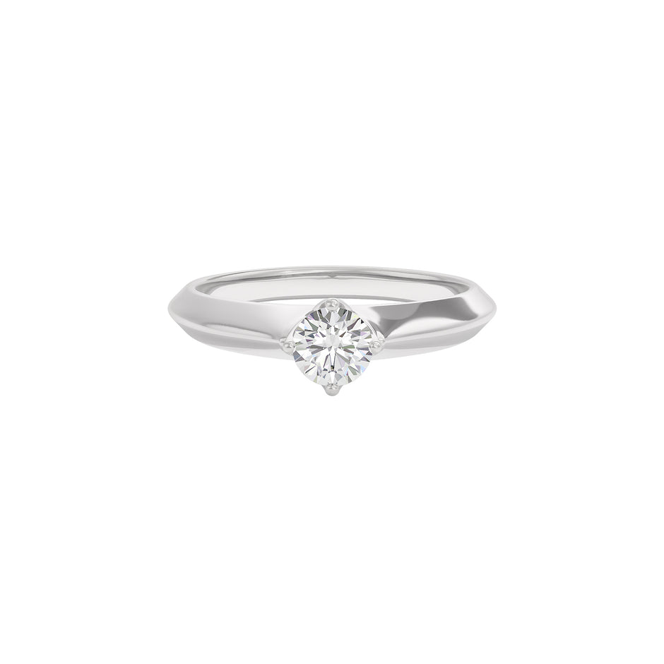 Twinkling Spark Diamond Ring 18 KT / White Gold / 22