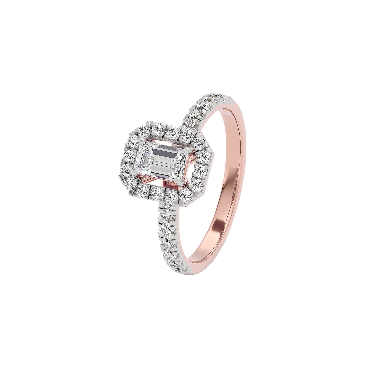 Dazzling Blush Diamond Ring 18 KT / Rose Gold / 22