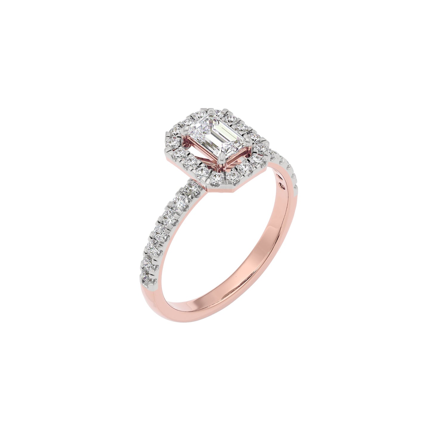Dazzling Blush Diamond Ring 18 KT / Rose Gold / 22