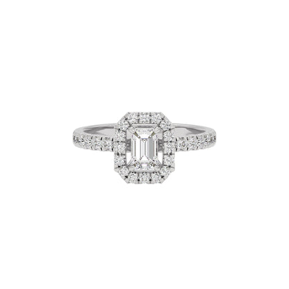 Dazzling Blush Diamond Ring 18 KT / White Gold / 22