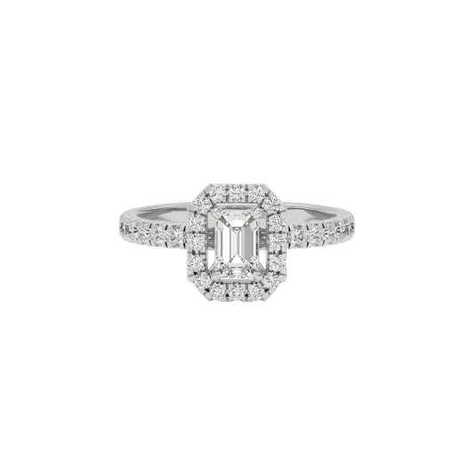 Dazzling Blush Diamond Ring 18 KT / White Gold / 22