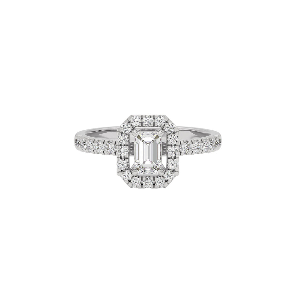 Dazzling Blush Diamond Ring 18 KT / White Gold / 22