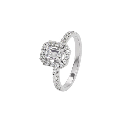 Dazzling Blush Diamond Ring 18 KT / White Gold / 22