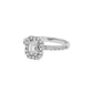 Dazzling Blush Diamond Ring 18 KT / White Gold / 22