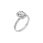 Dazzling Blush Diamond Ring 18 KT / White Gold / 22