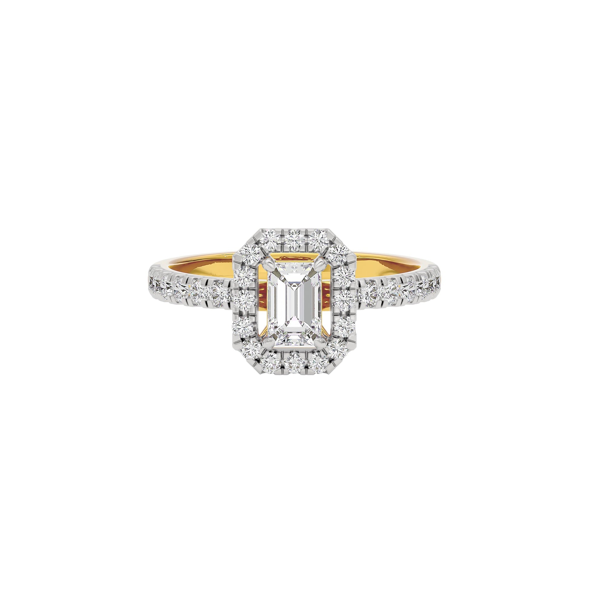 Dazzling Blush Diamond Ring 18 KT / Yellow Gold / 22