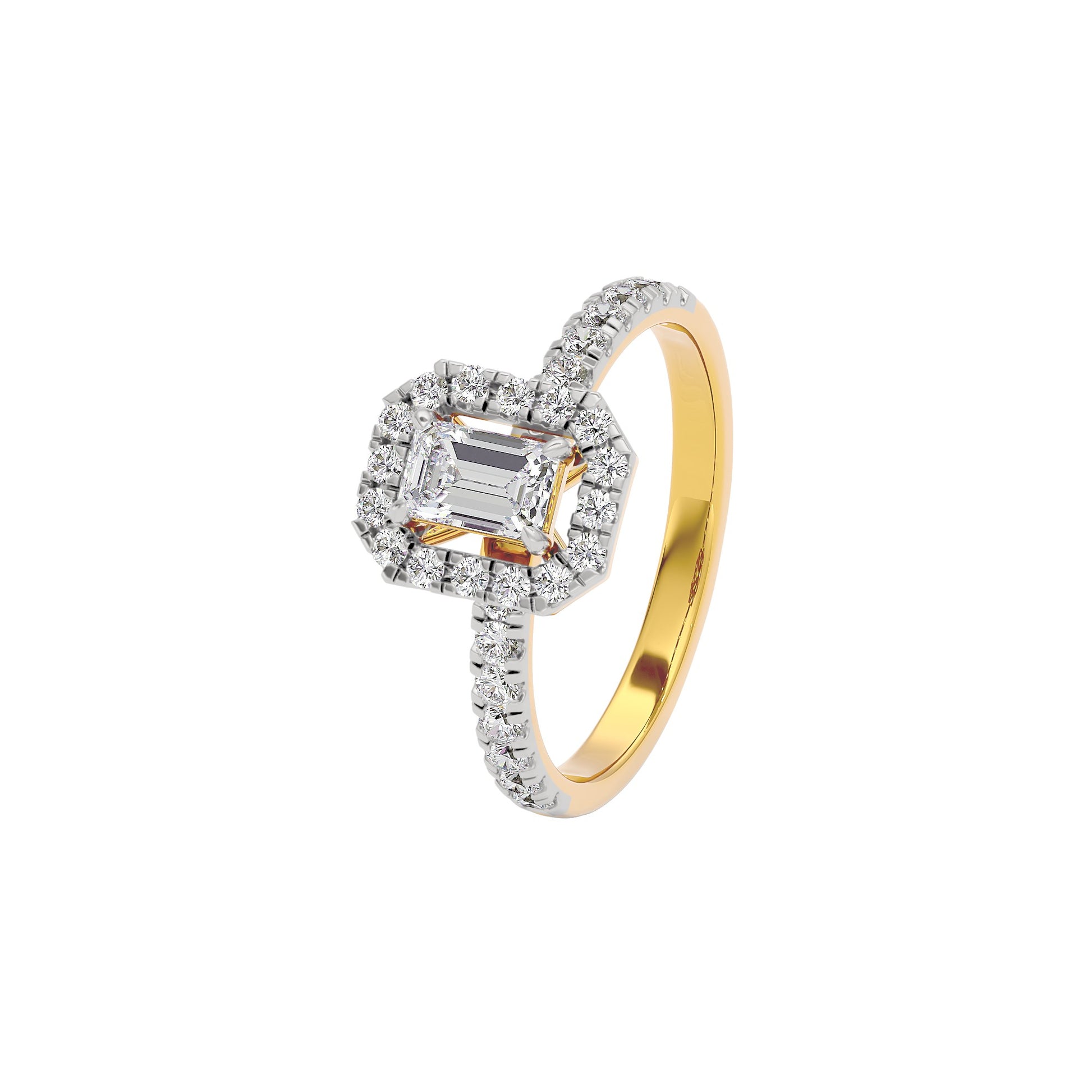 Dazzling Blush Diamond Ring 18 KT / Yellow Gold / 22