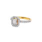 Dazzling Blush Diamond Ring 18 KT / Yellow Gold / 22