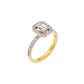 Dazzling Blush Diamond Ring 18 KT / Yellow Gold / 22