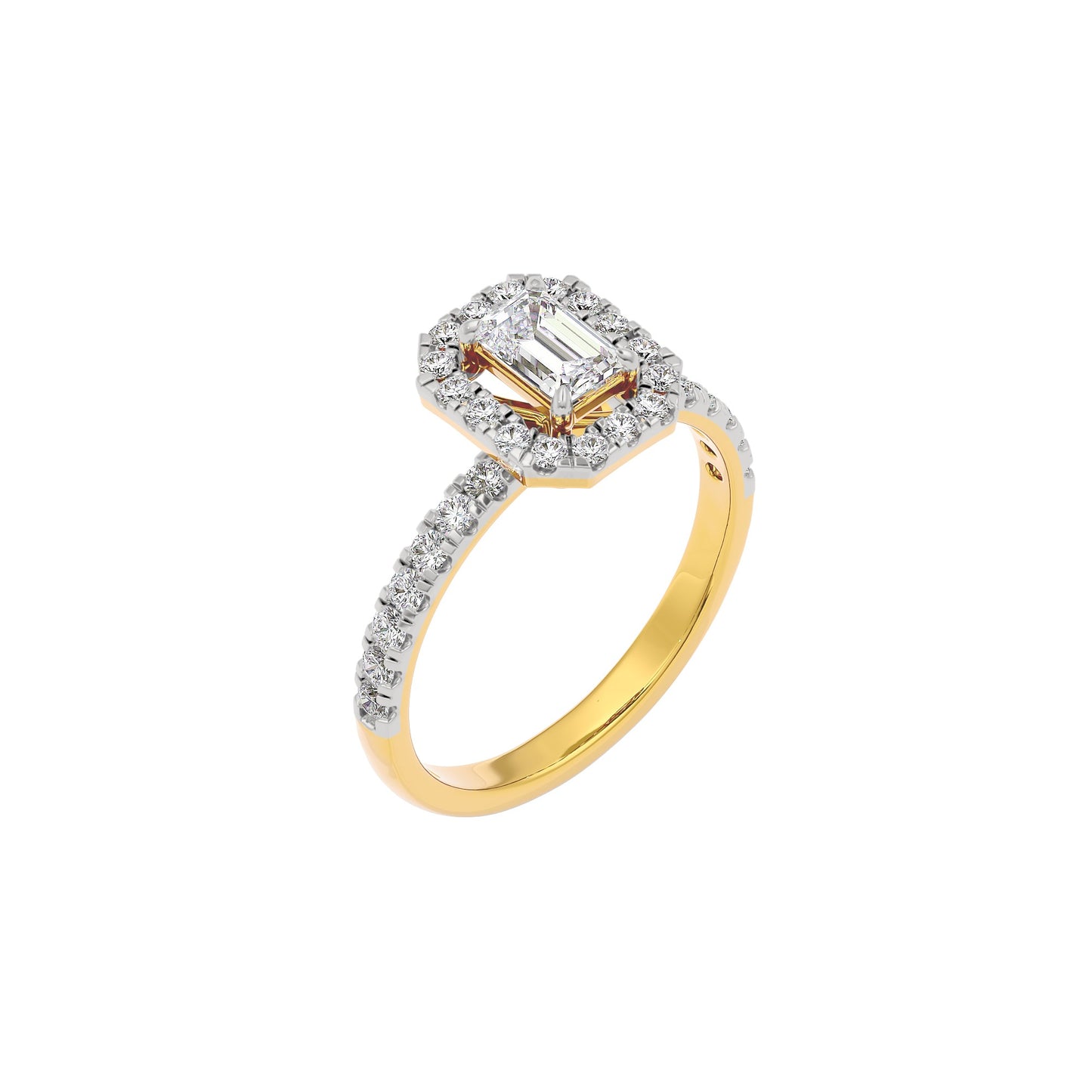 Dazzling Blush Diamond Ring 18 KT / Yellow Gold / 22