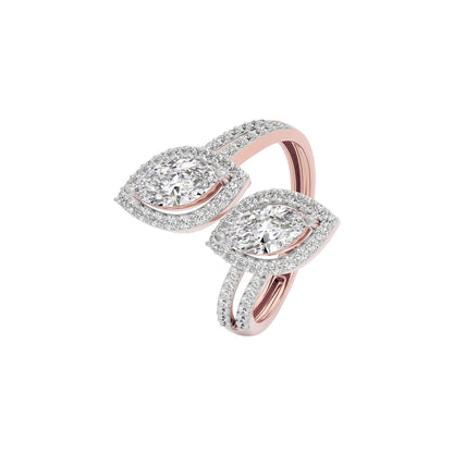 Heavenly Horizon Diamond Ring 18 KT / Rose Gold / 22