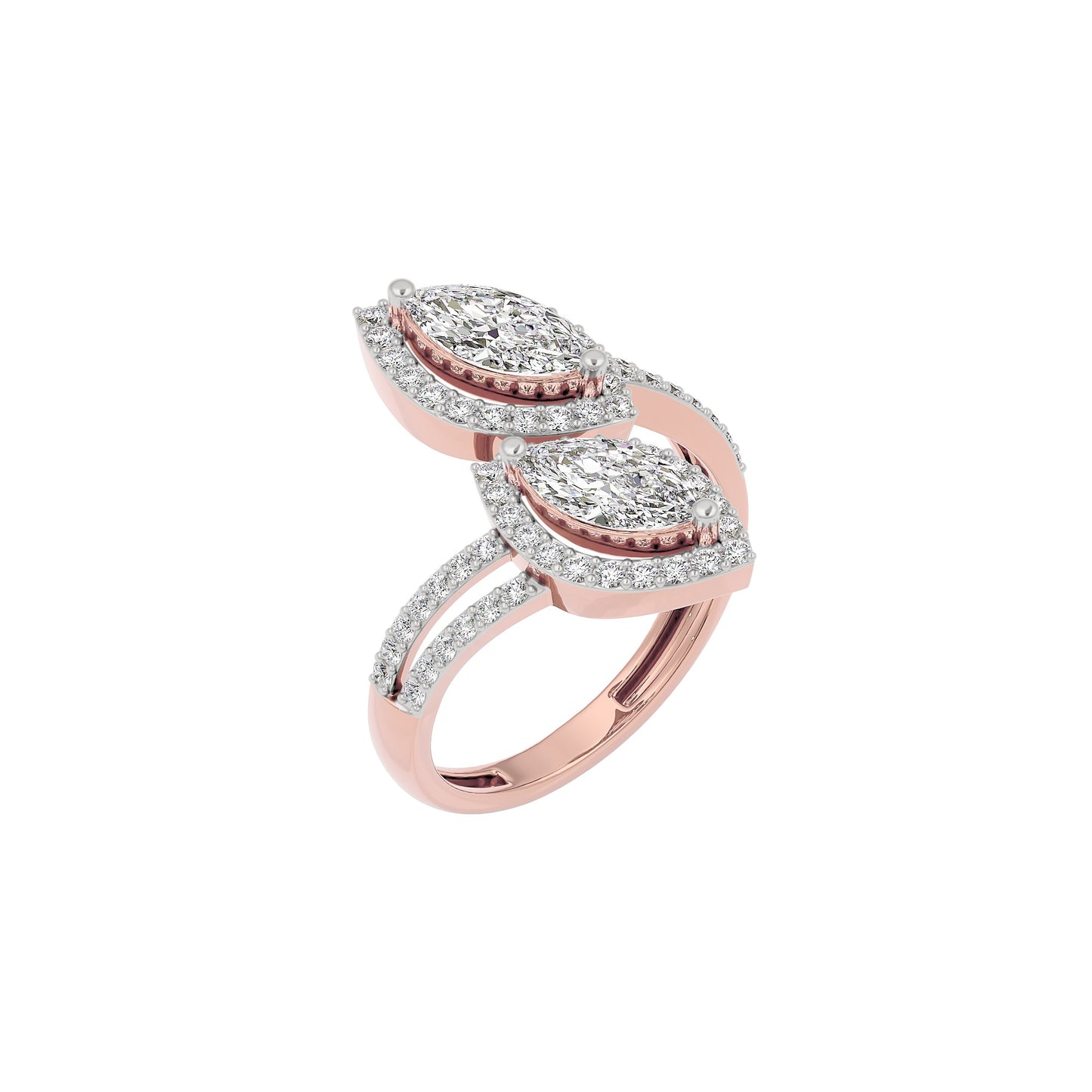 Heavenly Horizon Diamond Ring 18 KT / Rose Gold / 22