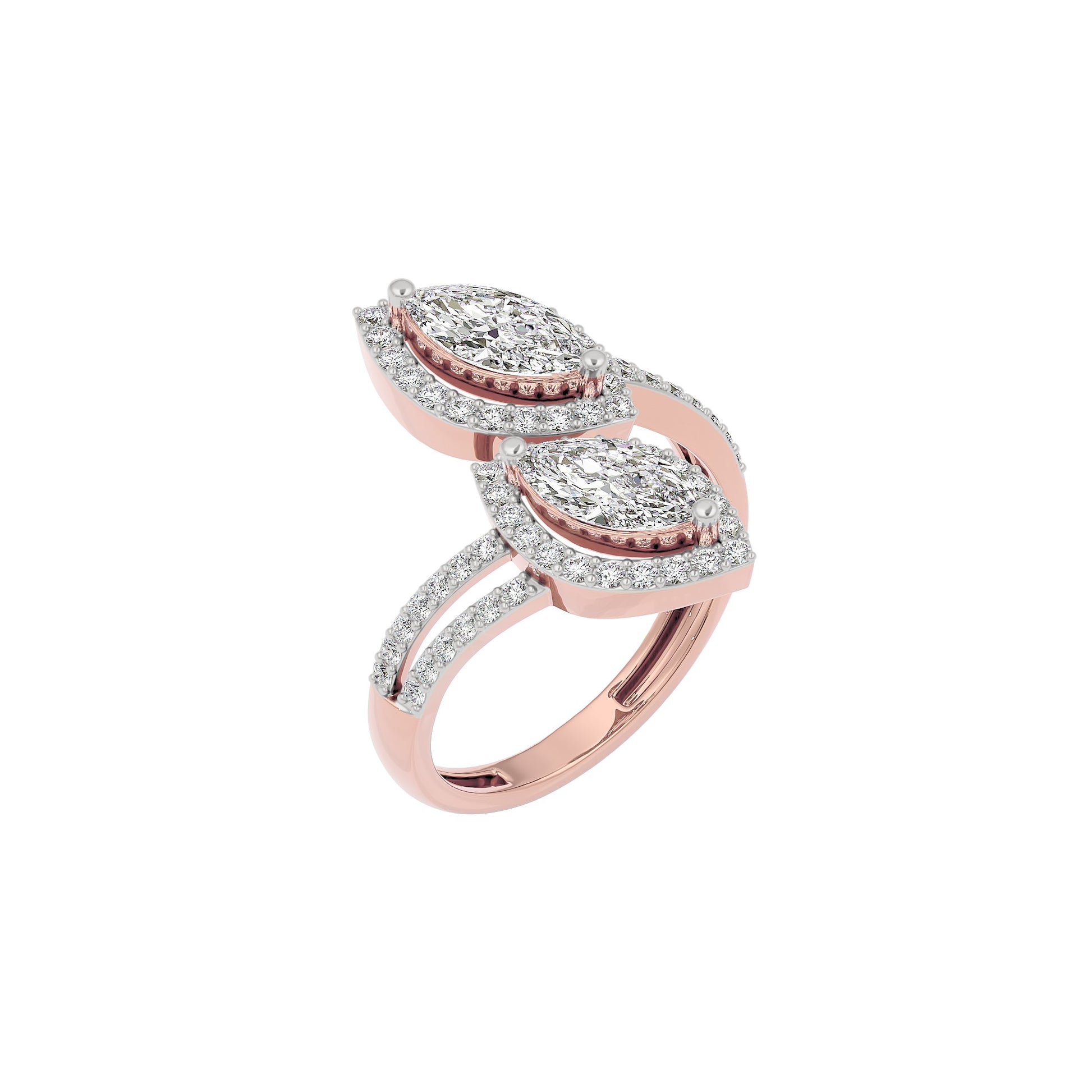 Heavenly Horizon Diamond Ring 18 KT / Rose Gold / 22