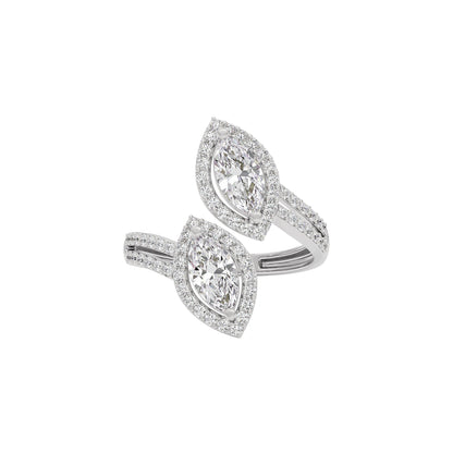 Heavenly Horizon Diamond Ring 18 KT / White Gold / 22