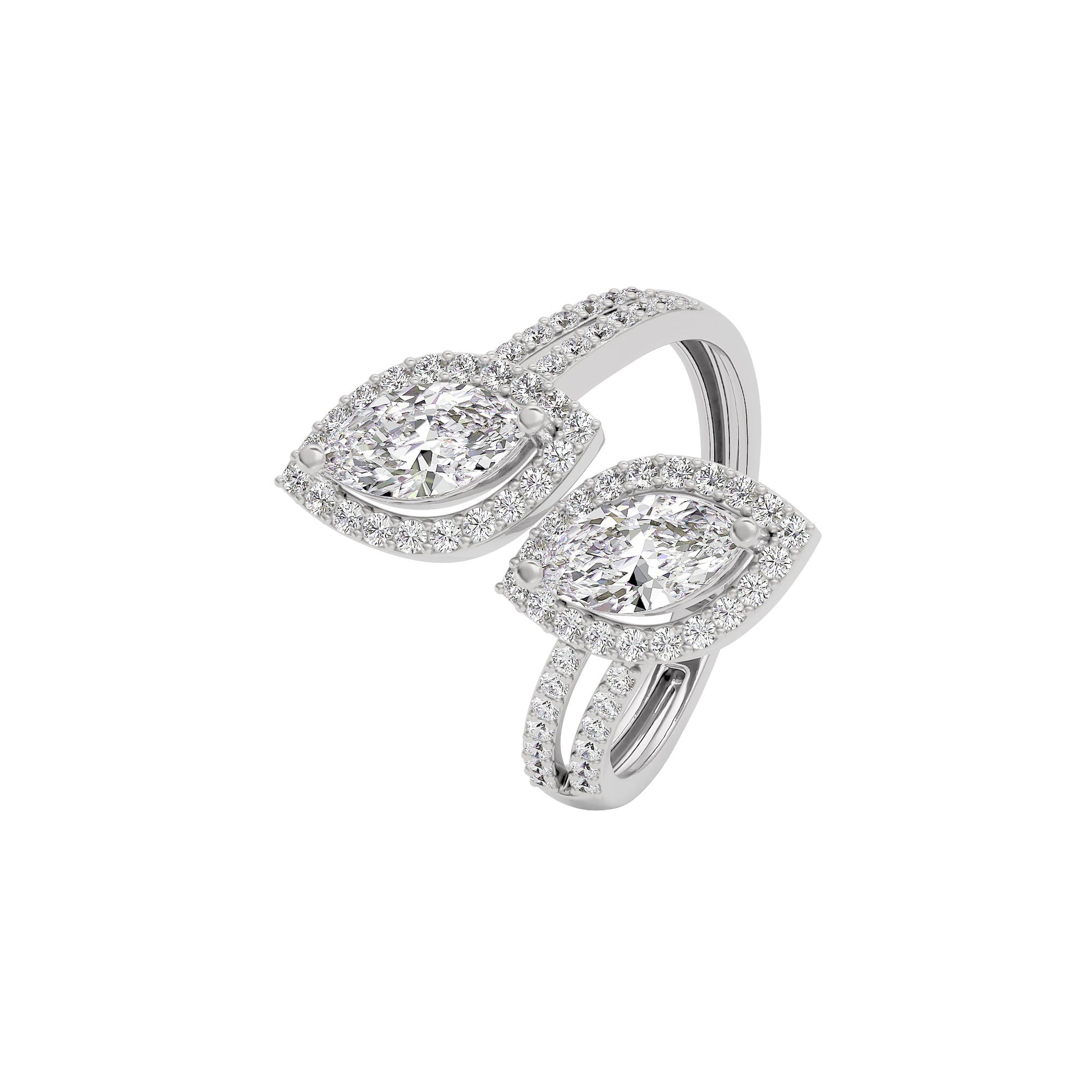 Heavenly Horizon Diamond Ring 18 KT / White Gold / 22