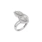 Heavenly Horizon Diamond Ring 18 KT / White Gold / 22