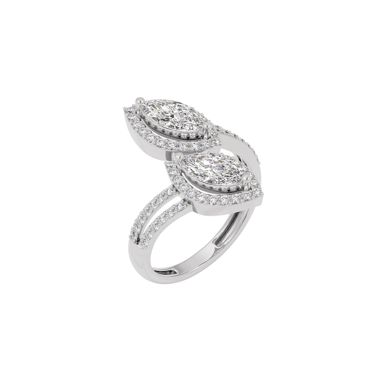 Heavenly Horizon Diamond Ring 18 KT / White Gold / 22