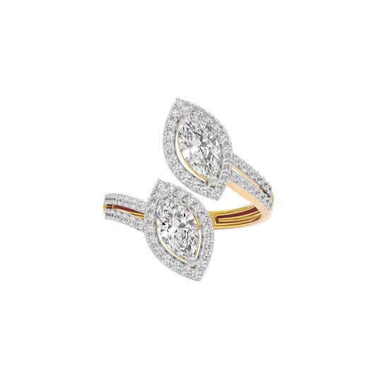Heavenly Horizon Diamond Ring 18 KT / Yellow Gold / 22