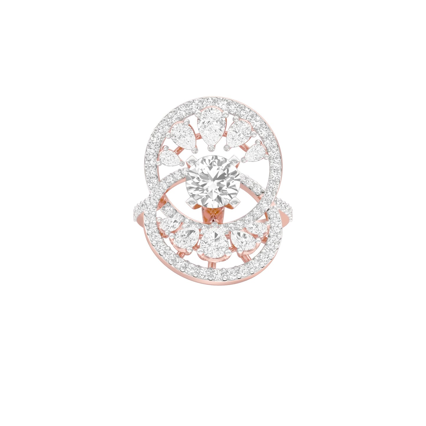 Celestial Serenity Diamond Ring 18 KT / Rose Gold / 22