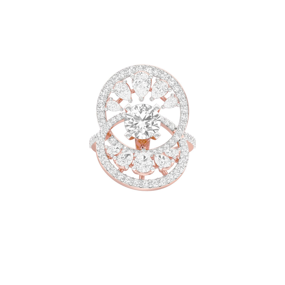 Celestial Serenity Diamond Ring 18 KT / Rose Gold / 22