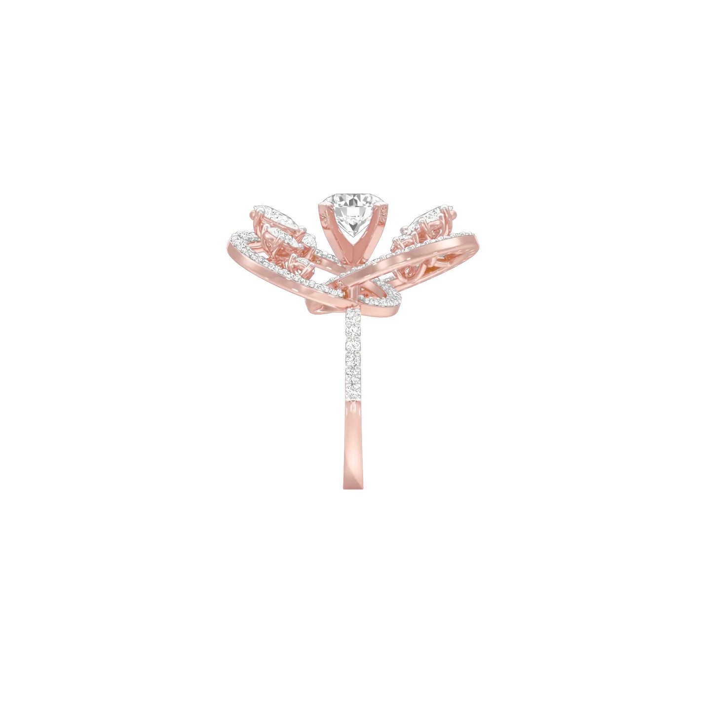 Celestial Serenity Diamond Ring 18 KT / Rose Gold / 22