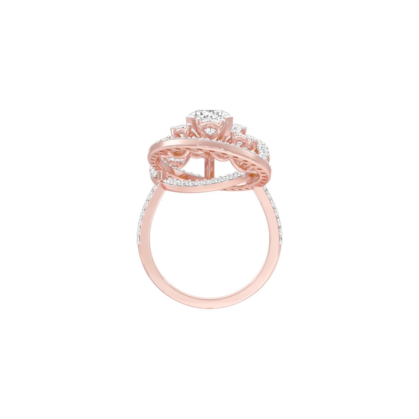 Celestial Serenity Diamond Ring 18 KT / Rose Gold / 22