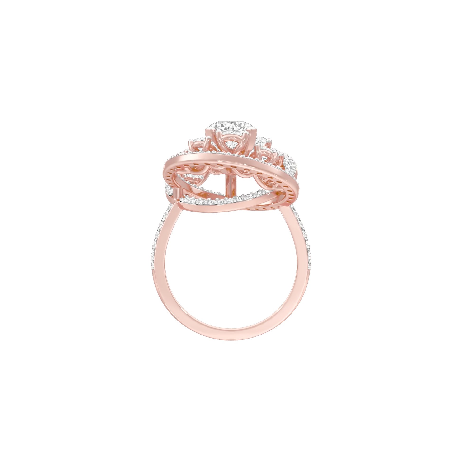 Celestial Serenity Diamond Ring 18 KT / Rose Gold / 22
