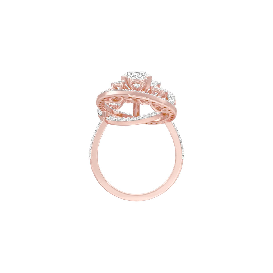 Celestial Serenity Diamond Ring 18 KT / Rose Gold / 22