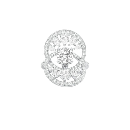 Celestial Serenity Diamond Ring 18 KT / White Gold / 22