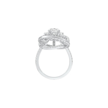 Celestial Serenity Diamond Ring 18 KT / White Gold / 22