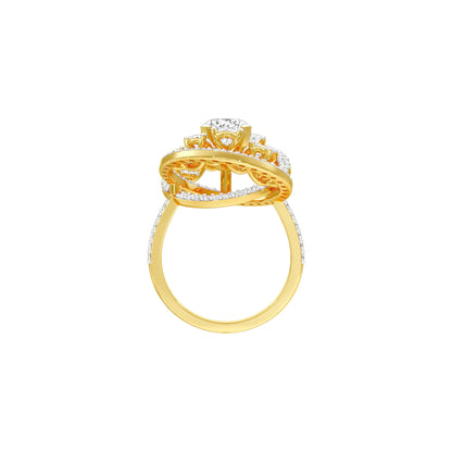 Celestial Serenity Diamond Ring 18 KT / Yellow Gold / 22