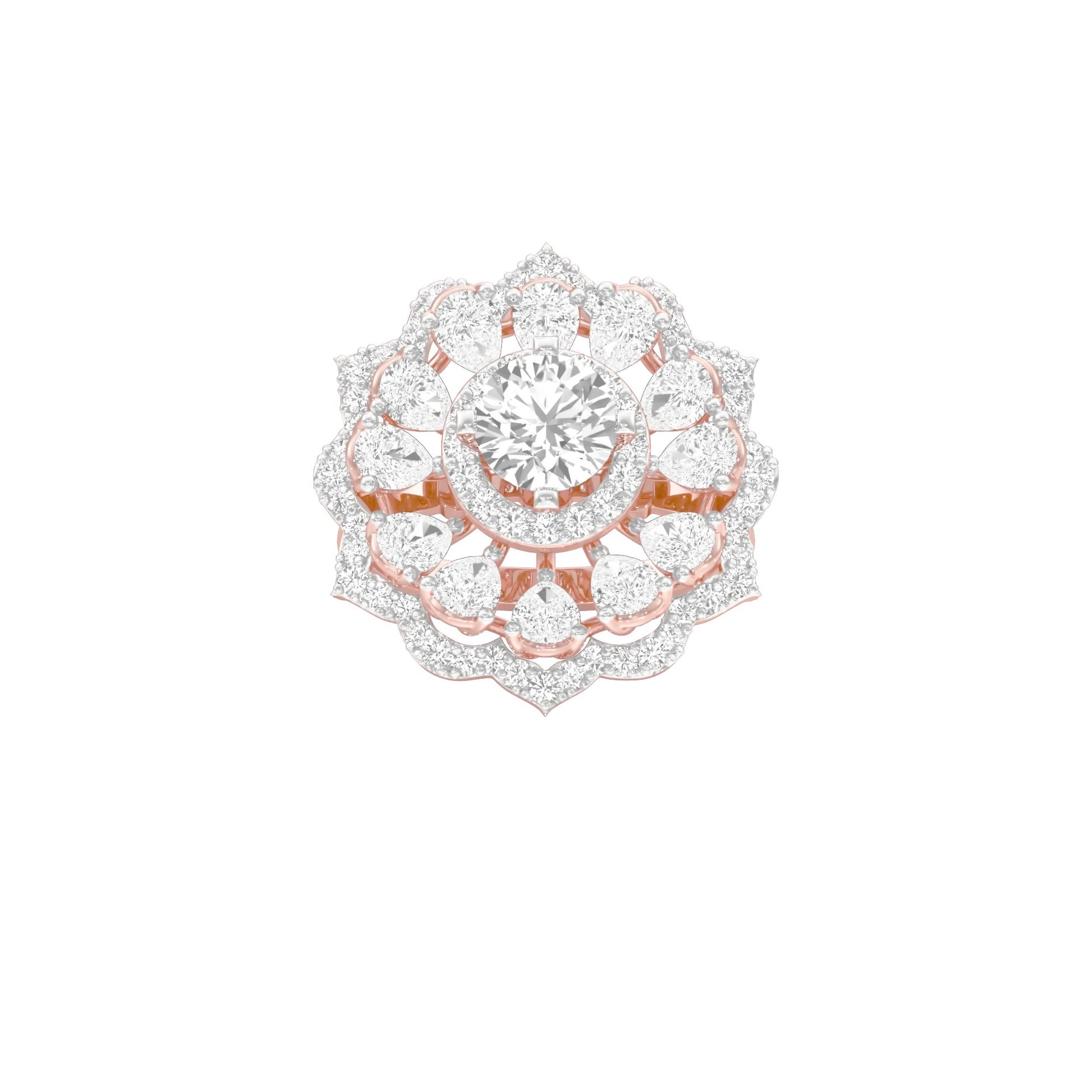Captivating Beauty Diamond Ring 18 KT / Rose Gold / 22