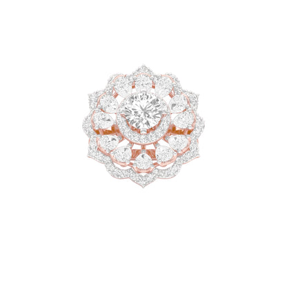 Captivating Beauty Diamond Ring 18 KT / Rose Gold / 22