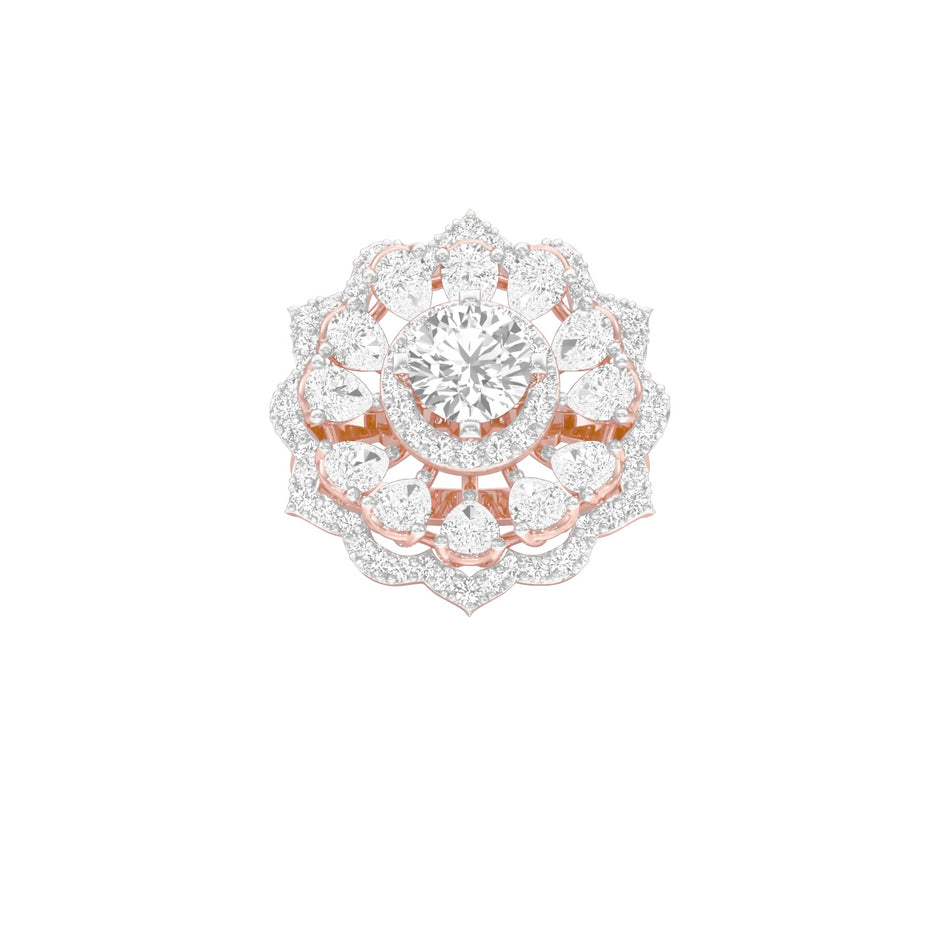 Captivating Beauty Diamond Ring 18 KT / Rose Gold / 22