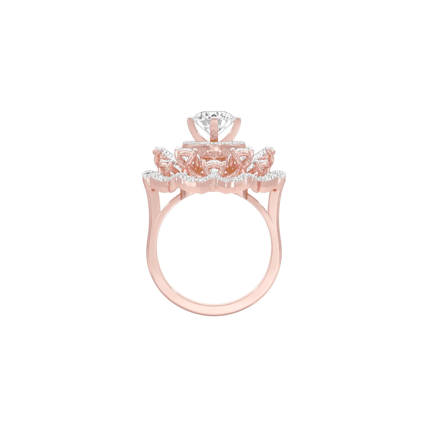Captivating Beauty Diamond Ring 18 KT / Rose Gold / 22