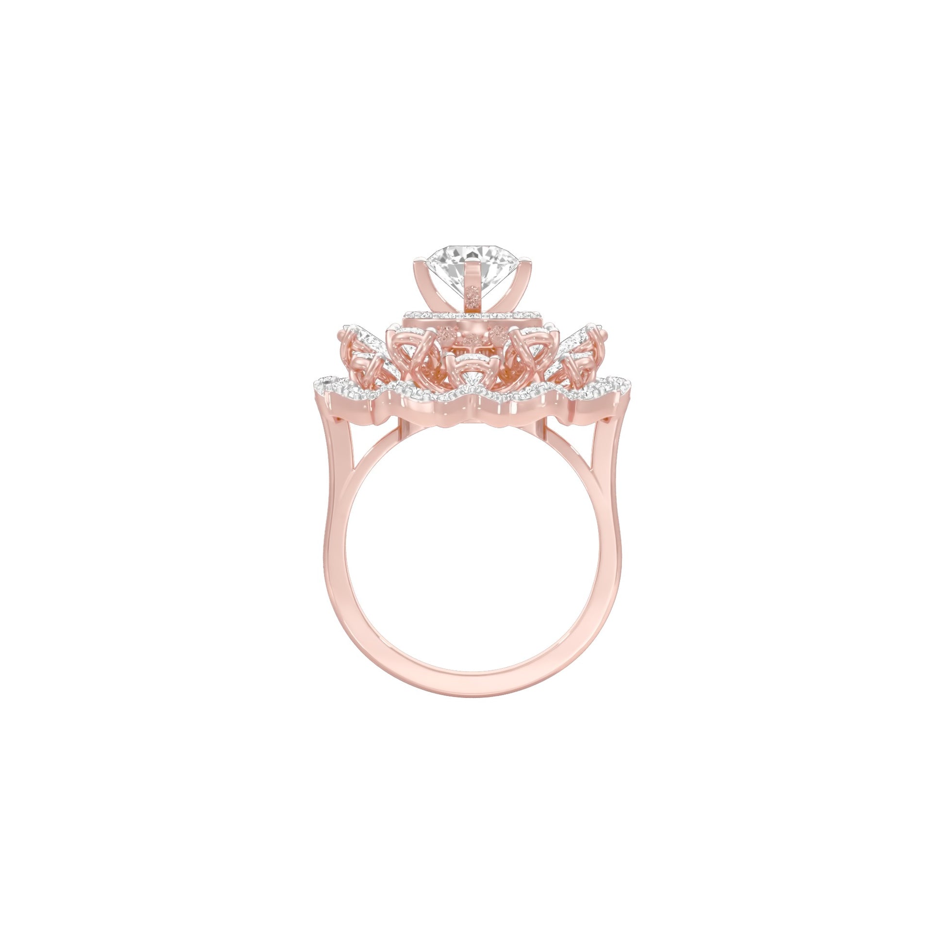 Captivating Beauty Diamond Ring 18 KT / Rose Gold / 22