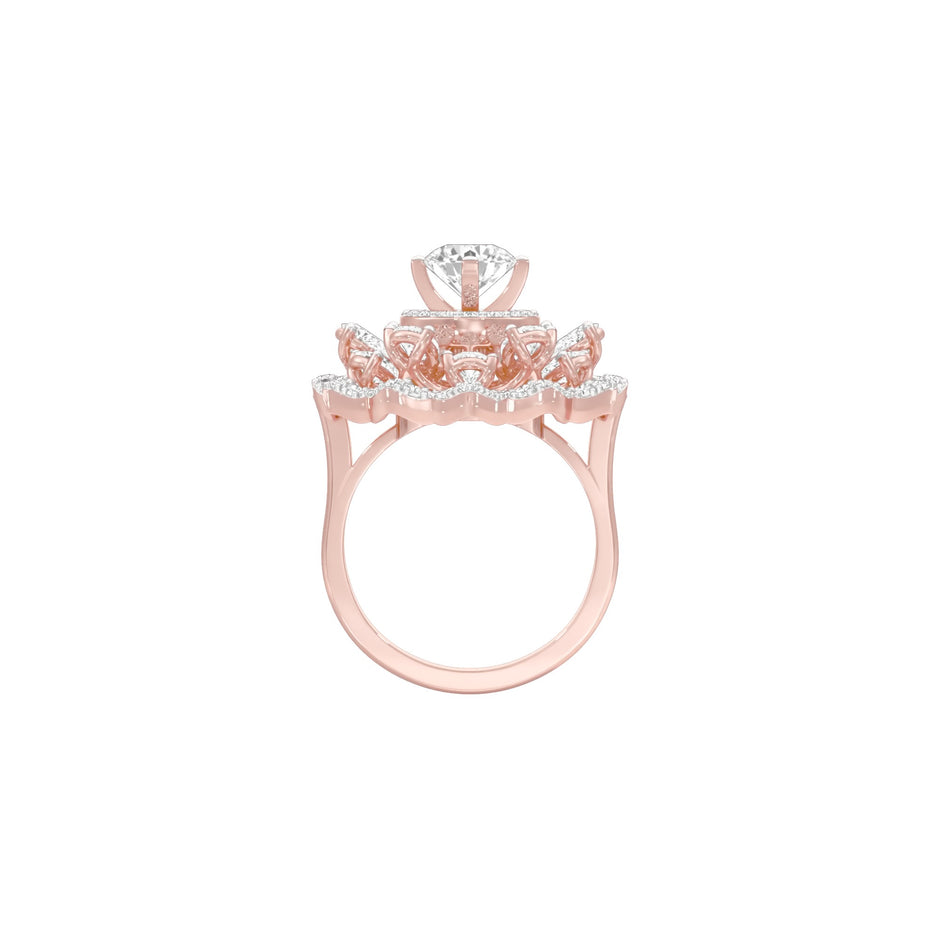 Captivating Beauty Diamond Ring 18 KT / Rose Gold / 22