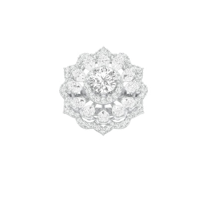 Captivating Beauty Diamond Ring 18 KT / White Gold / 22