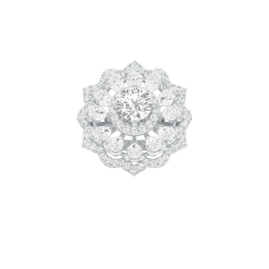 Captivating Beauty Diamond Ring 18 KT / White Gold / 22