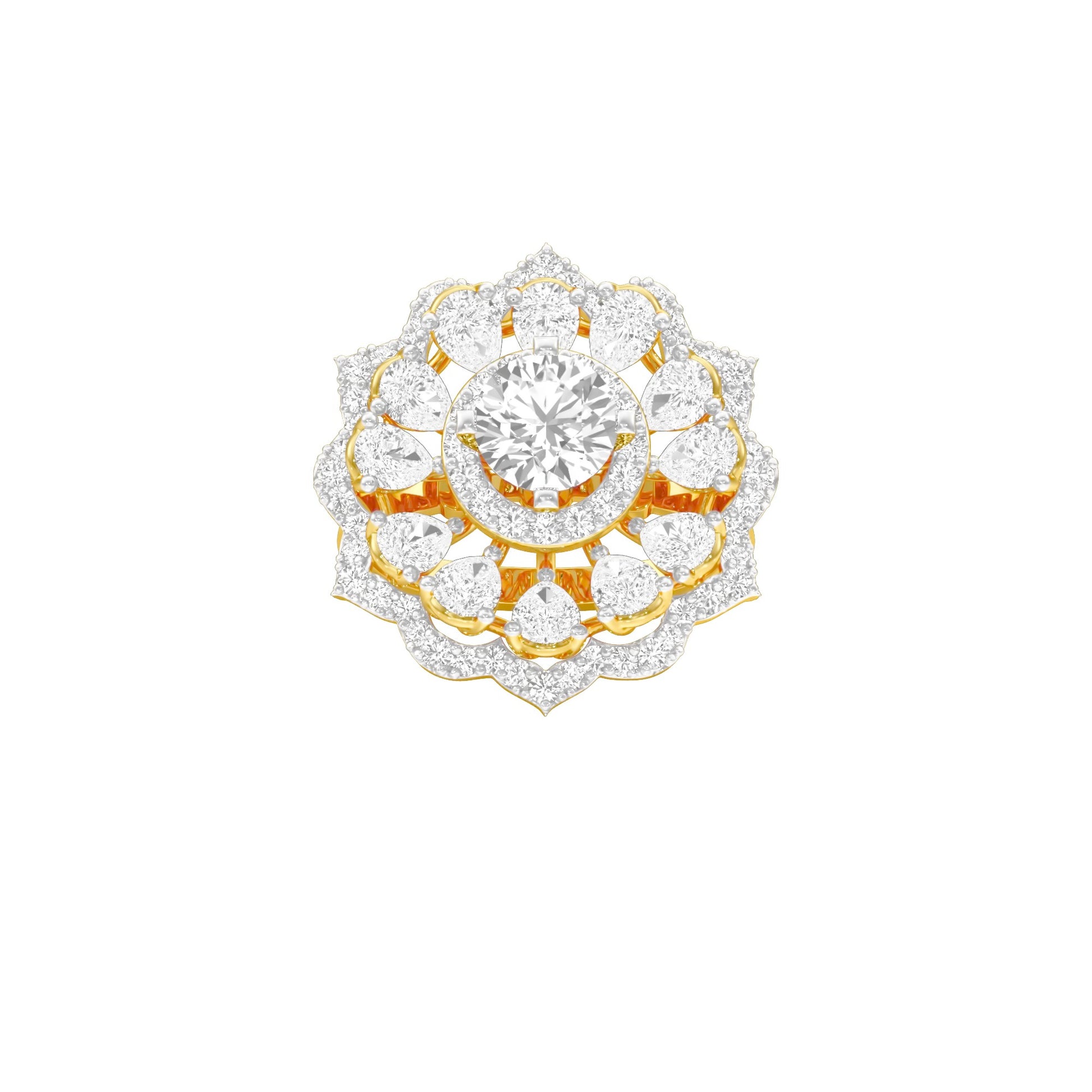 Captivating Beauty Diamond Ring 18 KT / Yellow Gold / 22
