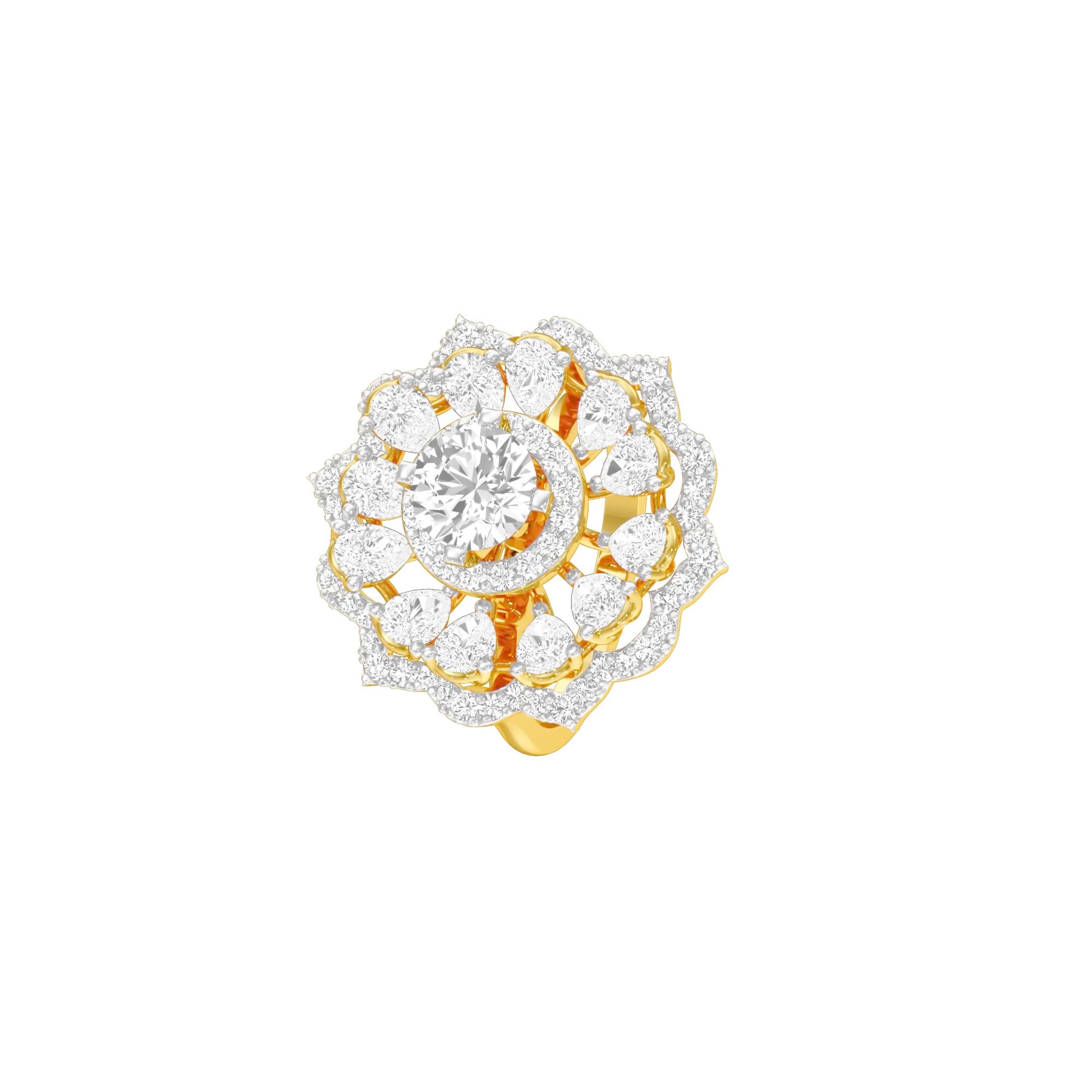Captivating Beauty Diamond Ring 18 KT / Yellow Gold / 22