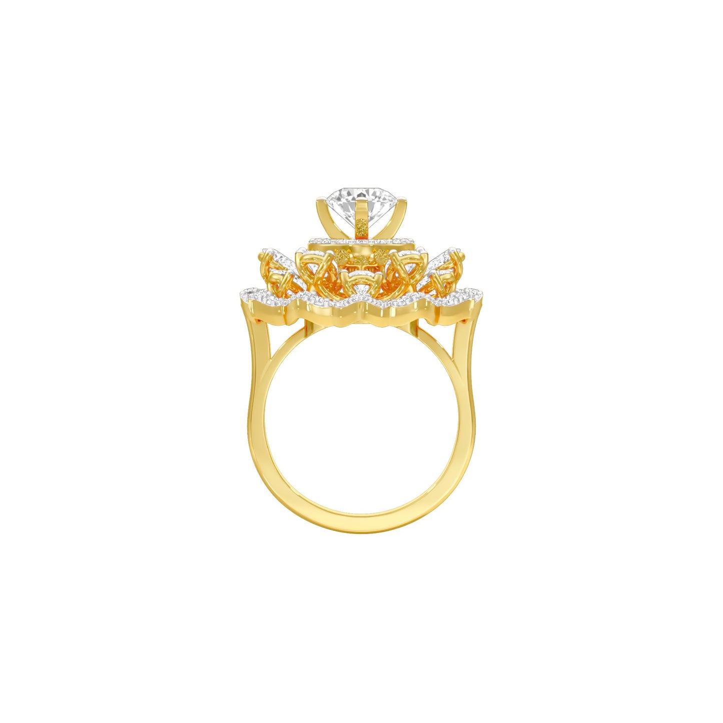 Captivating Beauty Diamond Ring 18 KT / Yellow Gold / 22