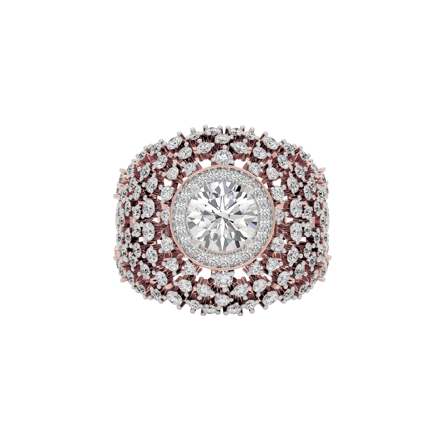 Serene Symphony Diamond Ring 18 KT / Rose Gold / 22